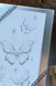 Silver gift boxes with clear window and butterfly sketch pattern, set of 3 pcs, 11036786