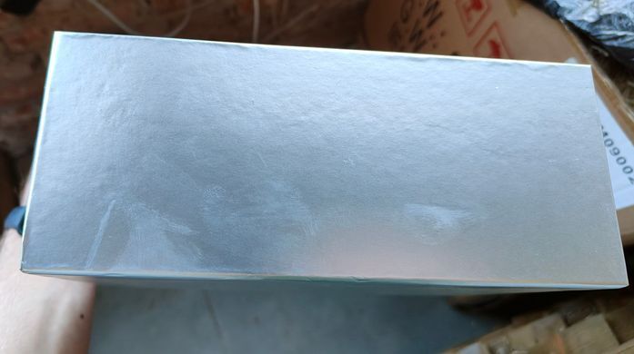 Silver gift boxes with clear window and butterfly sketch pattern, set of 3 pcs, 11036786