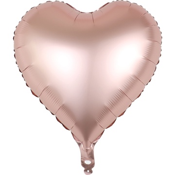 Кулька фольгована Серце рожева 333301
