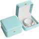 Vinyl jewelry box 9.5 &times; 9.5 &times; 5 cm, mint, for a bracelet, 61011791