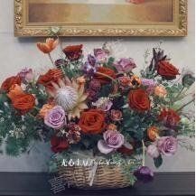 Корзина плетеная из полиротанга, набор 2 шт, 33&times;28&times;30 см - 27011974