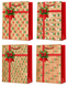 Пакет M 26&times;32&times;10 см, з написами Merry Christmas, ручки-шнурки, 1554M