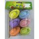 Decorative Easter eggs set, in a bag with header card, 4&times;6 cm, design 10 - 27011724
