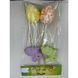 Decorative Easter eggs set, in a bag with header card, with a bunny, 5&times;7 cm, design 12 - 27011275
