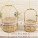 Metal woven basket, set of 2, round, 21&times;21&times;31.5 cm - 27011926