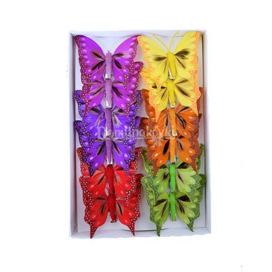 Набір декоративних метеликів 8см 282927