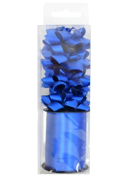 Набір подарунковий бантик і стрічка блакитний 205189