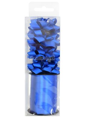 Набір подарунковий бантик і стрічка блакитний 205189