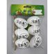 Decorative Easter eggs set, in a bag with header card, 4&times;6 cm, design 14 - 27011728