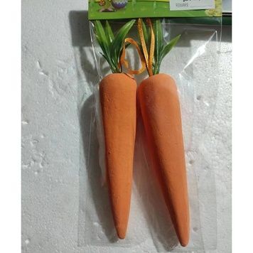 Dekoracyjne marchewki wielkanocne, 14 cm, opakowanie 2 szt. - 27010274