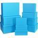 Light blue plain gift boxes, set of 10 pcs, 11100432