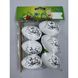 Decorative Easter eggs set, in a bag with header card, 4&times;6 cm, design 15 - 27011729