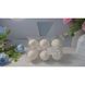 Decorative glitter Easter eggs, in a tray, 5&times;7 cm, pack of 6, colour champagne - 27010324