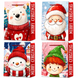 Gift bag S 18&times;23&times;10 cm, with Christmas characters, cord handles, 7683S