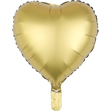 Кулька фольгована золота Серце 333295