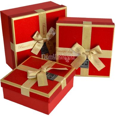 Подарункові картонні коробки 11030153 , компл.3 шт