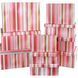 Pink and gold striped gift boxes, set of 10 pcs, 11103135