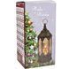 Hexagonal lantern lamp, bronze, with Santa