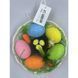 Easter basket with eggs, in a basket with mesh, 4&times;6 cm, design 3 - 27011434