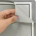 Floral wrapping film, grey with black frame