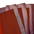 Floral wrapping film, terracotta with frame
