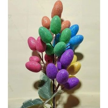 Easter branch with eggs, 2&times;3 cm, pack of 30, design 1 - 27010482