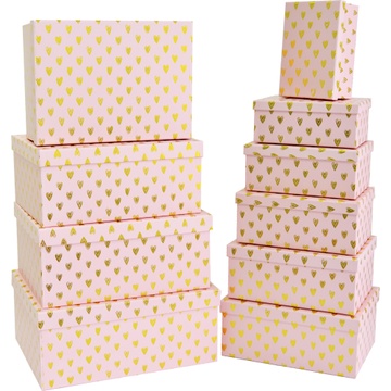 Подарункові картонні коробки 14109015 компл.10 шт