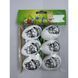 Decorative Easter eggs set, in a bag with header card, 4&times;6 cm, design 23 - 27011737