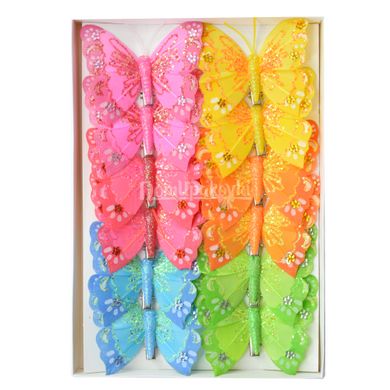 Набір декоративних метеликів 8см 26883