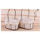 Metal woven basket, set of 2, oval - 27011989