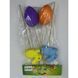 Decorative Easter eggs set, in a bag with header card, with a bunny, 5&times;7 cm, design 1 - 27011264