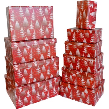 Новогодние картонные коробки 14109077, компл.10 шт