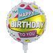 Шарик фольгированный Happy Birthday 332502