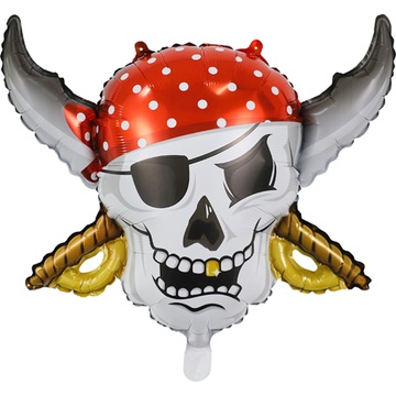 Шарик фольгированный Пиратский череп 332724