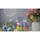 Decorative painted Easter eggs, 4&times;6 cm, pack of 6, design 3 - 27010340