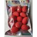 Decorative glitter Easter eggs, 3&times;5 cm, pack of 12, colour red - 27010140