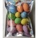 Decorative glitter Easter eggs, 3&times;5 cm, pack of 12, colour beige - 27010141