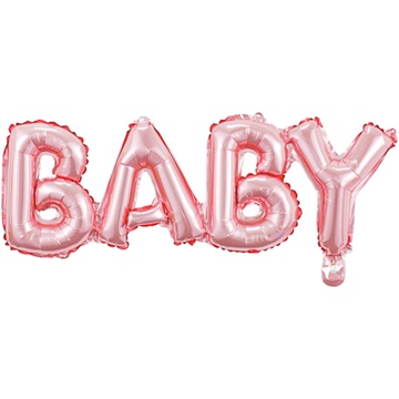 Кулька фольгована BABY рожева 333530