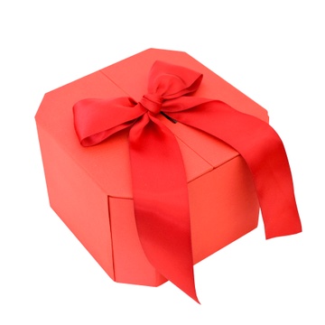 Коробка подарочная красная 15*15*10 43002