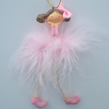 Підвісна фігурка Дівчинка в рожевій спідниці 12см 884205