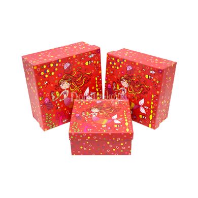 Набор подарочных коробок квадратных 3шт 4-8821
