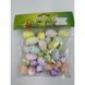 Decorative Easter eggs set, in a bag with header card, 2&times;3 cm, design 2 - 27011199