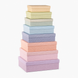 Pastel multicolour plain gift boxes, set of 10 pcs, 18102486