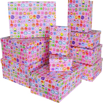 Подарочные картонные коробки 14108759, компл.10 шт
