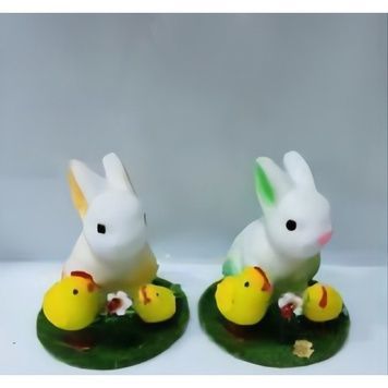 Decorative Easter bunny, assorted colours - 27011051