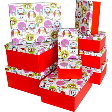 Подарункові картонні коробки 14109176 компл.10 шт