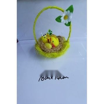 Великодній кошик із сизалю, асорті кольорів, 18&times;14 см - 27010803