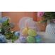 Decorative foam Easter eggs, in a mesh bag, 4&times;6 cm, pack of 6, design 3 - 27010198