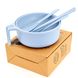 Набор столовой посуды голубой 16808
