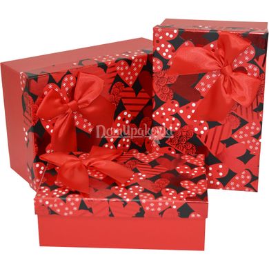 Подарункові картонні коробки 11030221, компл.3 шт